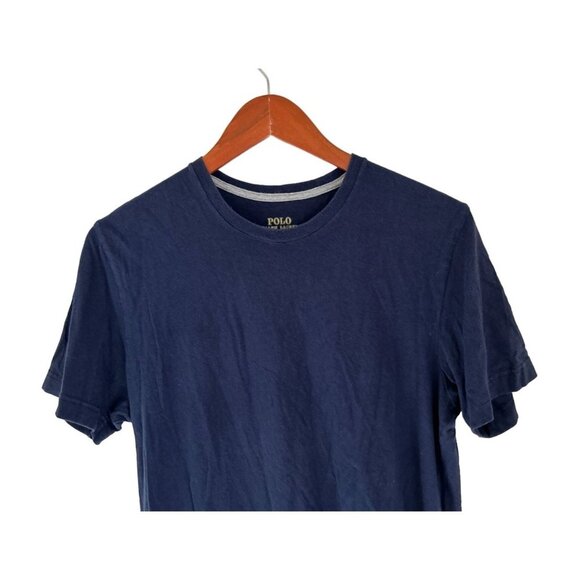 POLO Ralph Lauren Tee Blue Cotton TShirt Embroidered Logo Size Small - Picture 2 of 5